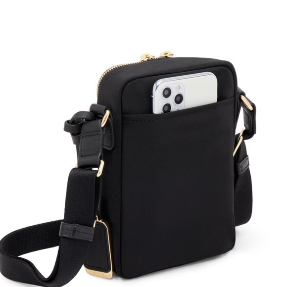 Tumi Voyageur Persia Black and Gold Crossbody Bag - Picture 4 of 5